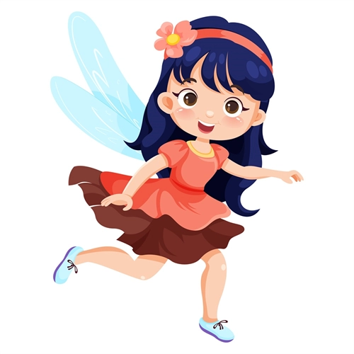 Butterfly Theme Blue Butterfly Wings Fairy Transparent Sticker